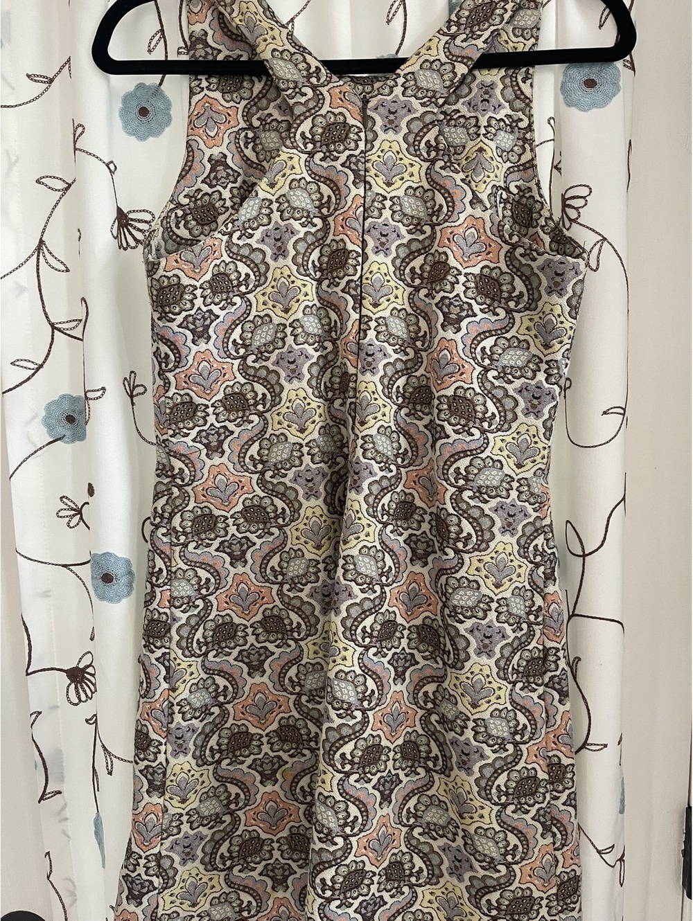 New Without Tags | ZARA | Sz M | Paisley print sheath dress - Picture 3 of 6